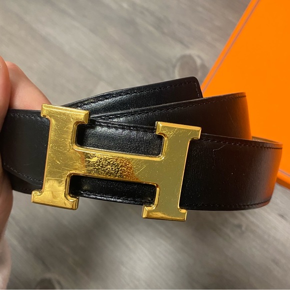 1 Hermès Belt including 2 Heremès Dust Bags - Picture 2 of 3